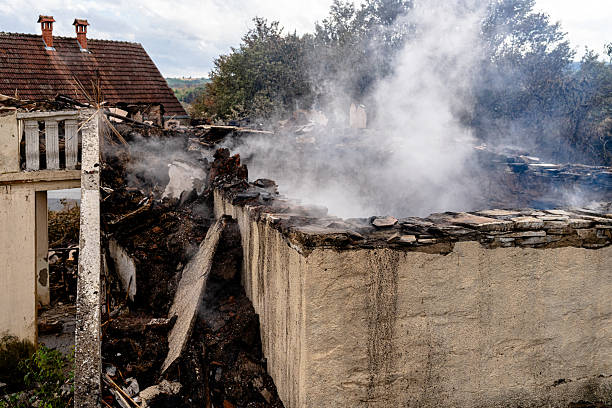 Professional Fire Damage Repair technician working in Burkittsville, MD